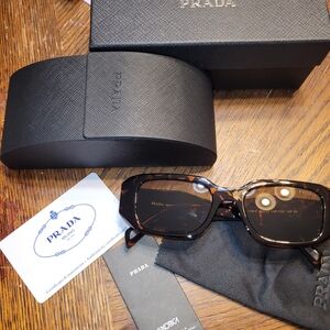 Prada Tortoise Brown Sunglasses PR 17WS (SPR 17W) *Like New* W Case